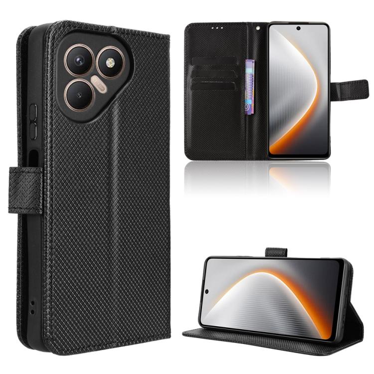 Diamond Texture Leather Phone Case, For Tecno Pova 7 5G, For Tecno Spark 40 Pro+ 4G, For Tecno Spark 40 Pro 4G, For Tecno Spark 40 4G, For Tecno Pova 7 Ultra 5G, For Tecno Pova 7 4G, For Tecno Spark Go 2 4G, For Tecno Pova Curve 5G                     ...
