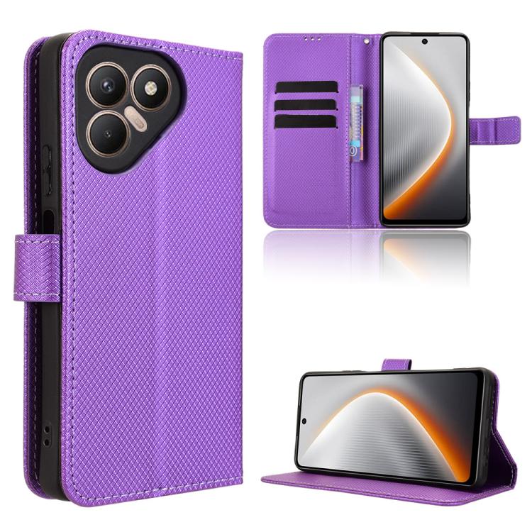 Diamond Texture Leather Phone Case, For Tecno Pova 7 5G, For Tecno Spark 40 Pro+ 4G, For Tecno Spark 40 Pro 4G, For Tecno Spark 40 4G, For Tecno Pova 7 Ultra 5G, For Tecno Pova 7 4G, For Tecno Spark Go 2 4G, For Tecno Pova Curve 5G                     ...
