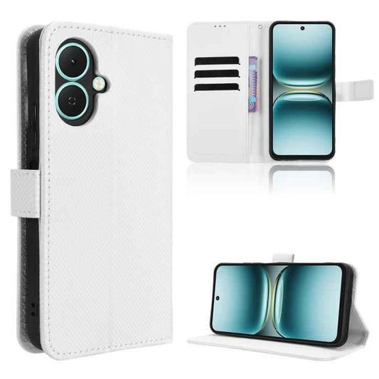 Diamond Texture Leather Phone Case, For Tecno Spark Go 2 4G, For Tecno Pova Curve 5G, For Tecno Camon 40 Pro 4G / 5G, For Tecno Camon 40 Premier 5G, For Tecno Camon 40 4G, For Tecno Camon 30S 4G / 30S Pro 4G, For Tecno Pova 6 Neo 5G / Spark 30 5G      ...