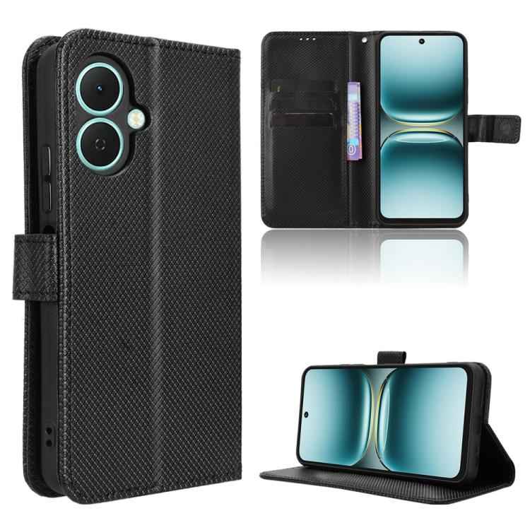 Diamond Texture Leather Phone Case, For Tecno Spark Go 2 4G, For Tecno Pova Curve 5G, For Tecno Camon 40 Pro 4G / 5G, For Tecno Camon 40 Premier 5G, For Tecno Camon 40 4G, For Tecno Camon 30S 4G / 30S Pro 4G, For Tecno Pova 6 Neo 5G / Spark 30 5G      ...