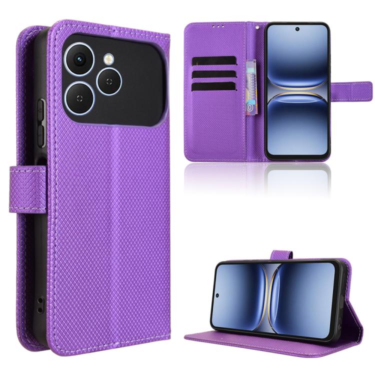 Diamond Texture Leather Phone Case, For Tecno Pova 7 5G, For Tecno Spark 40 Pro+ 4G, For Tecno Spark 40 Pro 4G, For Tecno Spark 40 4G, For Tecno Pova 7 Ultra 5G, For Tecno Pova 7 4G, For Tecno Spark Go 2 4G, For Tecno Pova Curve 5G                     ...
