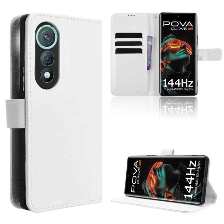 Diamond Texture Leather Phone Case, For Tecno Spark Go 2 4G, For Tecno Pova Curve 5G, For Tecno Camon 40 Pro 4G / 5G, For Tecno Camon 40 Premier 5G, For Tecno Camon 40 4G, For Tecno Camon 30S 4G / 30S Pro 4G, For Tecno Pova 6 Neo 5G / Spark 30 5G      ...