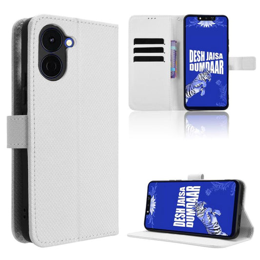 Diamond Texture Leather Phone Case, For Tenco Spark Go 3, For Tecno Spark Slim, For Tecno Spark 40C, For Tecno Pova 7 Pro 5G, For Tecno Pova 7 5G, For Tecno Spark 40 Pro+ 4G, For Tecno Spark 40 Pro 4G, For Tecno Spark 40 4G, For Tecno Pova 7 Ultra 5G