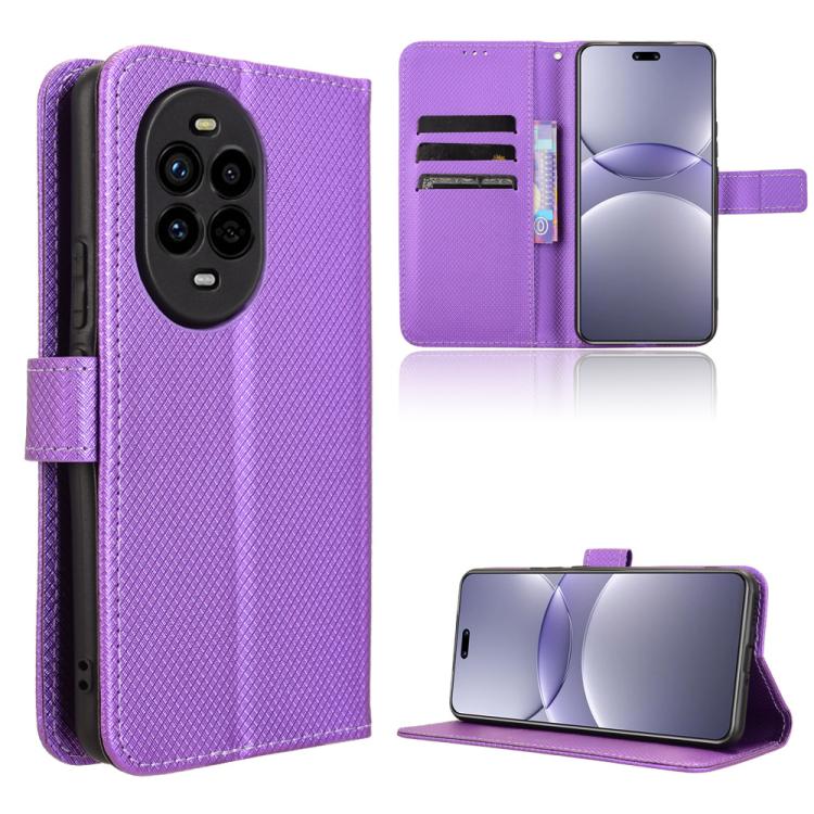 Diamond Texture Leather Phone Case, For Huawei Mate 70 Pro / 70 Pro+, For Huawei Mate 70, For Huawei nova 13 Pro 5G, For Huawei nova Y72 4G, For Huawei Enjoy 70 4G, For Huawei nova 11 SE, For Huawei nova 12, For Huawei Mate 60 5G                       ...