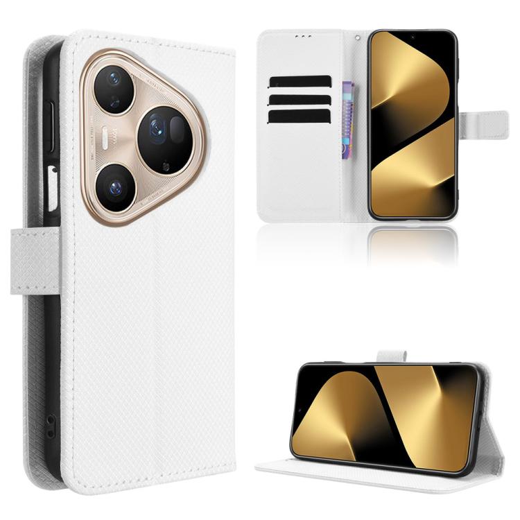 Diamond Texture Leather Phone Case, For Huawei Mate 80 Pro Max, For Huawei Mate 80 Pro / 80, For Huawei Pura 80 Ultra 5G, For Huawei Pura 80 Pro 5G / 80 Pro+ 5G, For Huawei Pura 80 5G, For Huawei nova 14 Ultra 5G, For Huawei nova 14 Pro 5G             ...