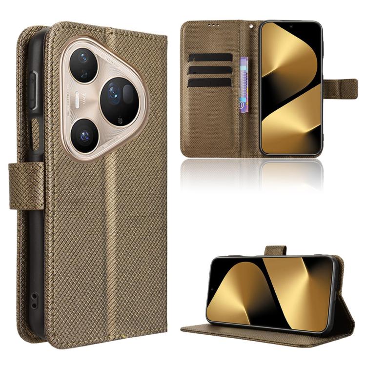 Diamond Texture Leather Phone Case, For Huawei Mate 80 Pro Max, For Huawei Mate 80 Pro / 80, For Huawei Pura 80 Ultra 5G, For Huawei Pura 80 Pro 5G / 80 Pro+ 5G, For Huawei Pura 80 5G, For Huawei nova 14 Ultra 5G, For Huawei nova 14 Pro 5G             ...