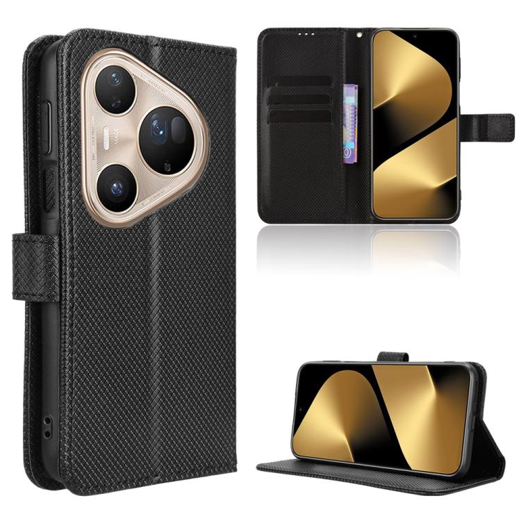 Diamond Texture Leather Phone Case, For Huawei Mate 80 Pro Max, For Huawei Mate 80 Pro / 80, For Huawei Pura 80 Ultra 5G, For Huawei Pura 80 Pro 5G / 80 Pro+ 5G, For Huawei Pura 80 5G, For Huawei nova 14 Ultra 5G, For Huawei nova 14 Pro 5G             ...