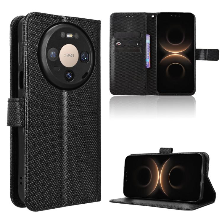 Diamond Texture Leather Phone Case, For Huawei Mate 80 Pro Max, For Huawei Mate 80 Pro / 80, For Huawei Pura 80 Ultra 5G, For Huawei Pura 80 Pro 5G / 80 Pro+ 5G, For Huawei Pura 80 5G, For Huawei nova 14 Ultra 5G, For Huawei nova 14 Pro 5G             ...