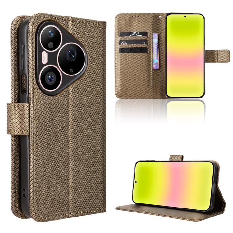 Diamond Texture Leather Phone Case, For Huawei nova Y74 4G / Enjoy 90 Plus 5G, For Huawei nova 16 Ultra / 16 Pro, For Huawei nova 16z 5G, For Huawei nova 16 5G, For Huawei Enjoy 90 Pro Max 5G / nova 15 Max, For Huawei Pura 90 Pro Max 5G                ...