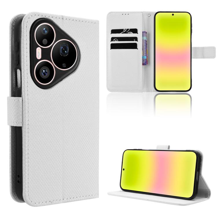 Diamond Texture Leather Phone Case, For Huawei nova Y74 4G / Enjoy 90 Plus 5G, For Huawei nova 16 Ultra / 16 Pro, For Huawei nova 16z 5G, For Huawei nova 16 5G, For Huawei Enjoy 90 Pro Max 5G / nova 15 Max, For Huawei Pura 90 Pro Max 5G                ...