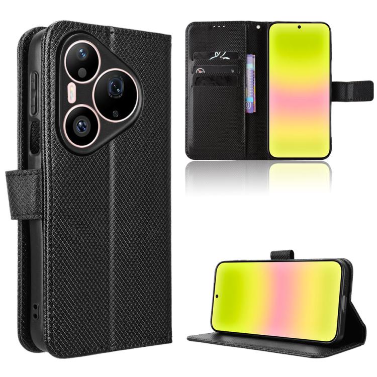 Diamond Texture Leather Phone Case, For Huawei nova Y74 4G / Enjoy 90 Plus 5G, For Huawei nova 16 Ultra / 16 Pro, For Huawei nova 16z 5G, For Huawei nova 16 5G, For Huawei Enjoy 90 Pro Max 5G / nova 15 Max, For Huawei Pura 90 Pro Max 5G                ...