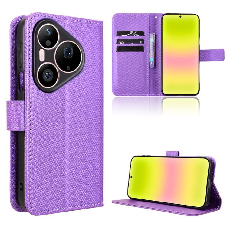 Diamond Texture Leather Phone Case, For Huawei nova Y74 4G / Enjoy 90 Plus 5G, For Huawei nova 16 Ultra / 16 Pro, For Huawei nova 16z 5G, For Huawei nova 16 5G, For Huawei Enjoy 90 Pro Max 5G / nova 15 Max, For Huawei Pura 90 Pro Max 5G                ...