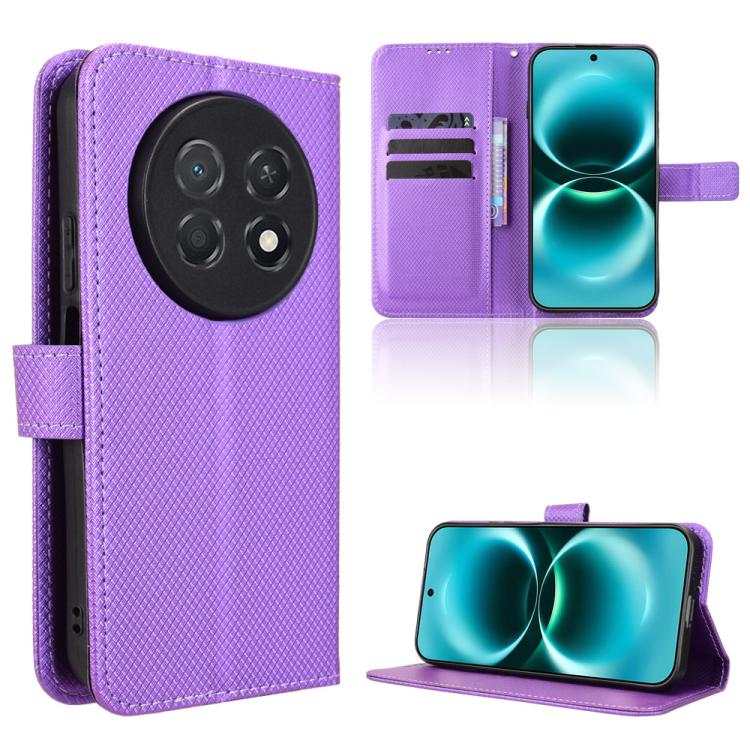 Diamond Texture Leather Phone Case, For Huawei nova Y74 4G / Enjoy 90 Plus 5G, For Huawei nova 16 Ultra / 16 Pro, For Huawei nova 16z 5G, For Huawei nova 16 5G, For Huawei Enjoy 90 Pro Max 5G / nova 15 Max, For Huawei Pura 90 Pro Max 5G                ...