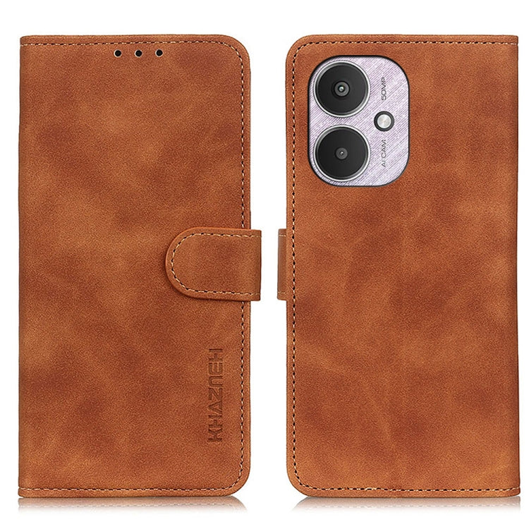KHAZNEH Retro Texture Flip Leather Phone Case, For Xiaomi Poco F6 / Redmi Turbo 3, For Xiaomi Poco F6 Pro, For Xiaomi Redmi K70 5G / K70 Pro 5G, For Xiaomi Redmi Note 13 Pro 4G/Poco M6 Pro 4G, For Xiaomi Redmi A3, For Xiaomi Redmi 13C                  ...