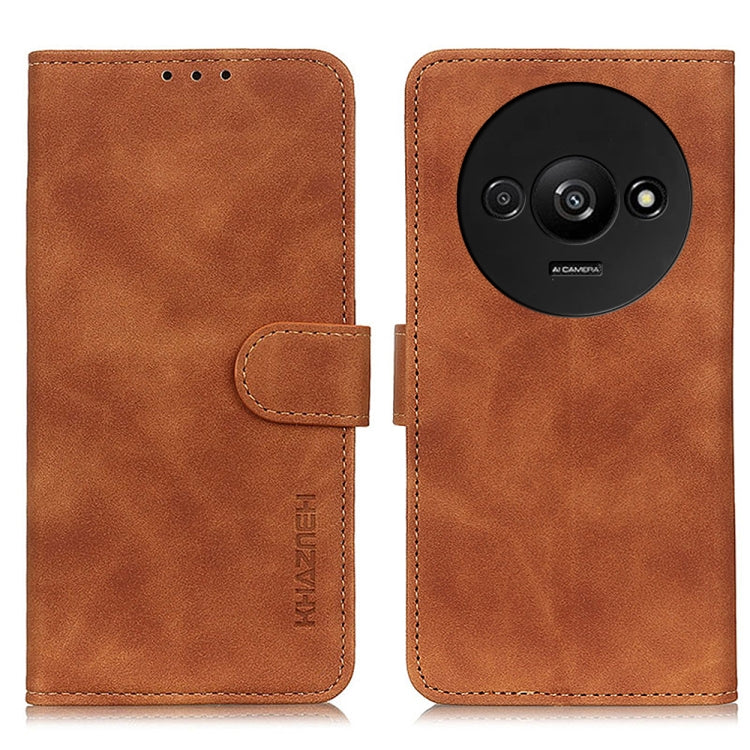 KHAZNEH Retro Texture Flip Leather Phone Case, For Xiaomi Poco F6 / Redmi Turbo 3, For Xiaomi Poco F6 Pro, For Xiaomi Redmi K70 5G / K70 Pro 5G, For Xiaomi Redmi Note 13 Pro 4G/Poco M6 Pro 4G, For Xiaomi Redmi A3, For Xiaomi Redmi 13C                  ...