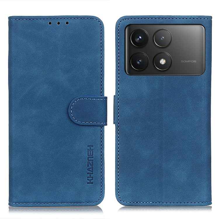 KHAZNEH Retro Texture Flip Leather Phone Case, For Xiaomi Poco F6 / Redmi Turbo 3, For Xiaomi Poco F6 Pro, For Xiaomi Redmi K70 5G / K70 Pro 5G, For Xiaomi Redmi Note 13 Pro 4G/Poco M6 Pro 4G, For Xiaomi Redmi A3, For Xiaomi Redmi 13C                  ...