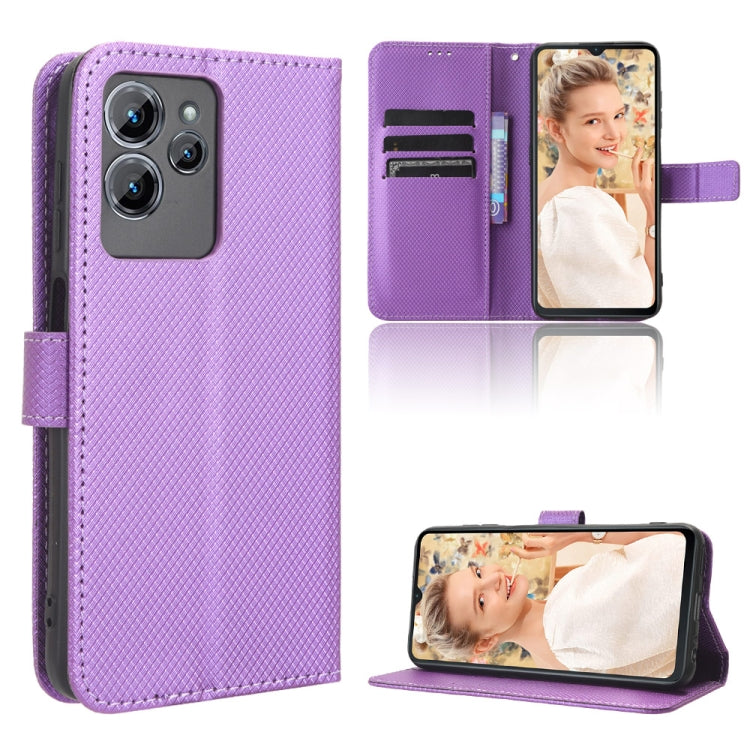 Diamond Texture Leather Phone Case, For Oukitel C35 / C36, For Oukitel C33, For Oukitel C32