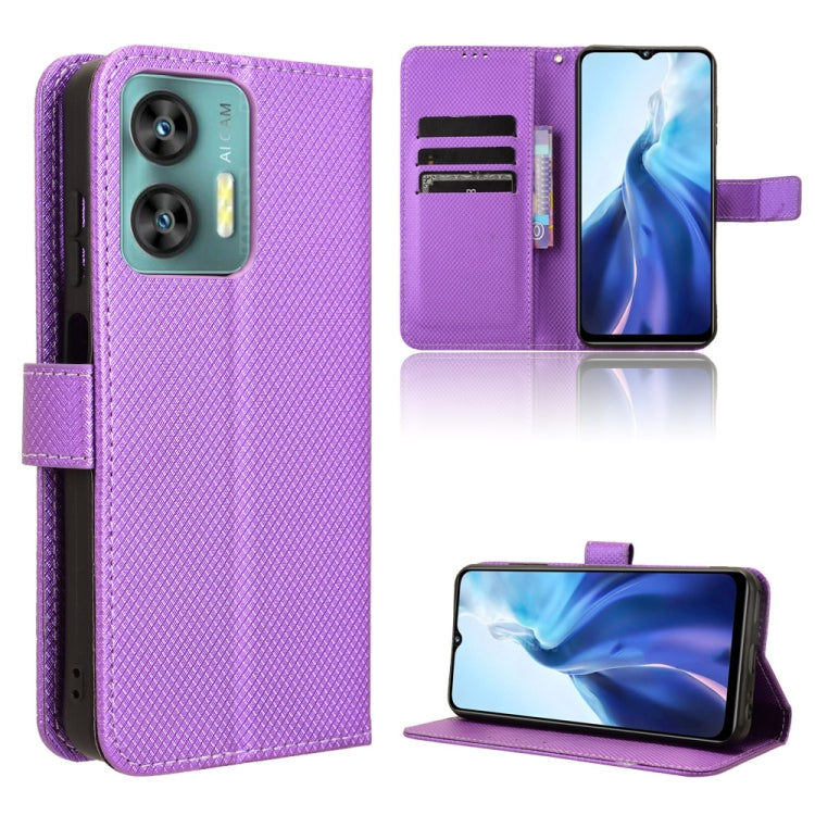 Diamond Texture Leather Phone Case, For Oukitel C35 / C36, For Oukitel C33, For Oukitel C32