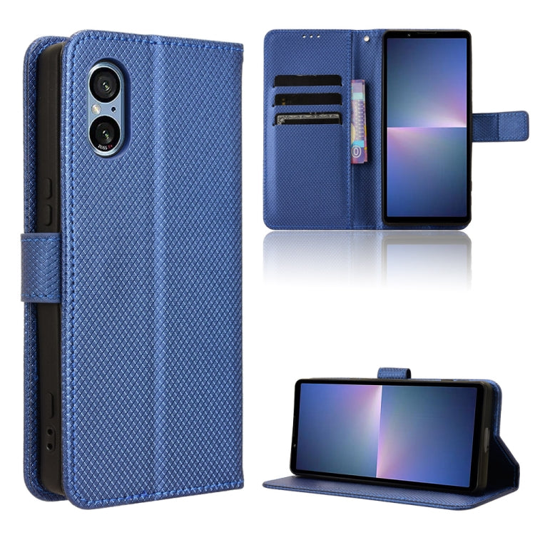 Diamond Texture Leather Phone Case, For Sony Xperia 10 VII, For Sony Xperia 1 VII, For Sony Xperia 10 VI 2024, For Sony Xperia 1 VI 2024, For Sony Xperia 5 V 2023, For Sony Xperia 1 V, For Sony Xperia 10 V