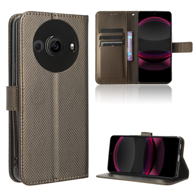 Diamond Texture Leather Phone Case, For Sharp Aquos Sense8, For Sharp Aquos R8 Pro / Leica Leitz Phone 3, For Sharp Aquos R8, For Sharp Mamorino6