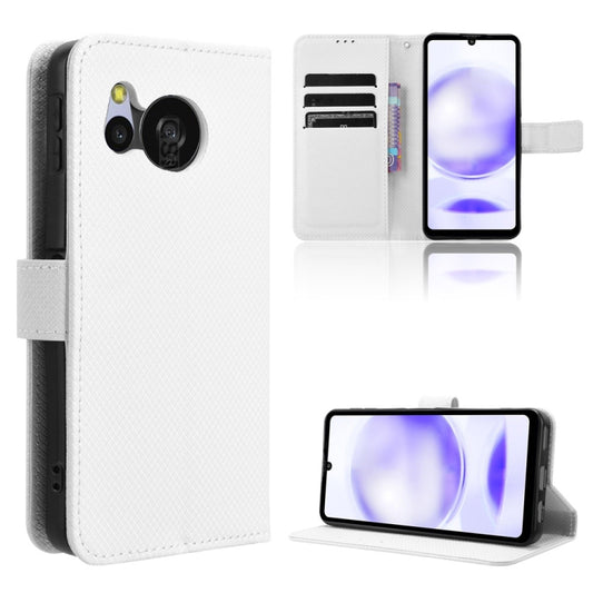 Diamond Texture Leather Phone Case, For Sharp Aquos Sense8, For Sharp Aquos R8 Pro / Leica Leitz Phone 3, For Sharp Aquos R8, For Sharp Mamorino6