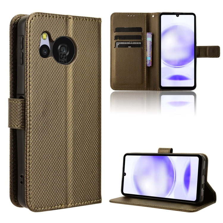 Diamond Texture Leather Phone Case, For Sharp Aquos Sense8, For Sharp Aquos R8 Pro / Leica Leitz Phone 3, For Sharp Aquos R8, For Sharp Mamorino6