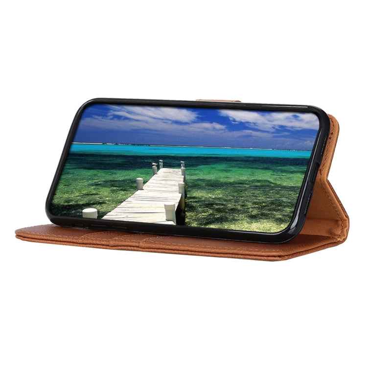 KHAZNEH Cowhide Texture Horizontal Flip Leather Phone Case, For Xiaomi Poco F5 Pro/Redmi K60/K60 Pro