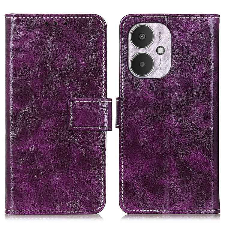 Retro Crazy Horse Texture Leather Phone Case, For Xiaomi Poco F6 / Redmi Turbo 3, For Xiaomi Poco F6 Pro, For Xiaomi Redmi K70 5G / K70 Pro 5G, For Xiaomi Redmi Note 13 Pro 4G/Poco M6 Pro 4G, For Xiaomi Redmi A3, For Xiaomi Redmi 13C                   ...
