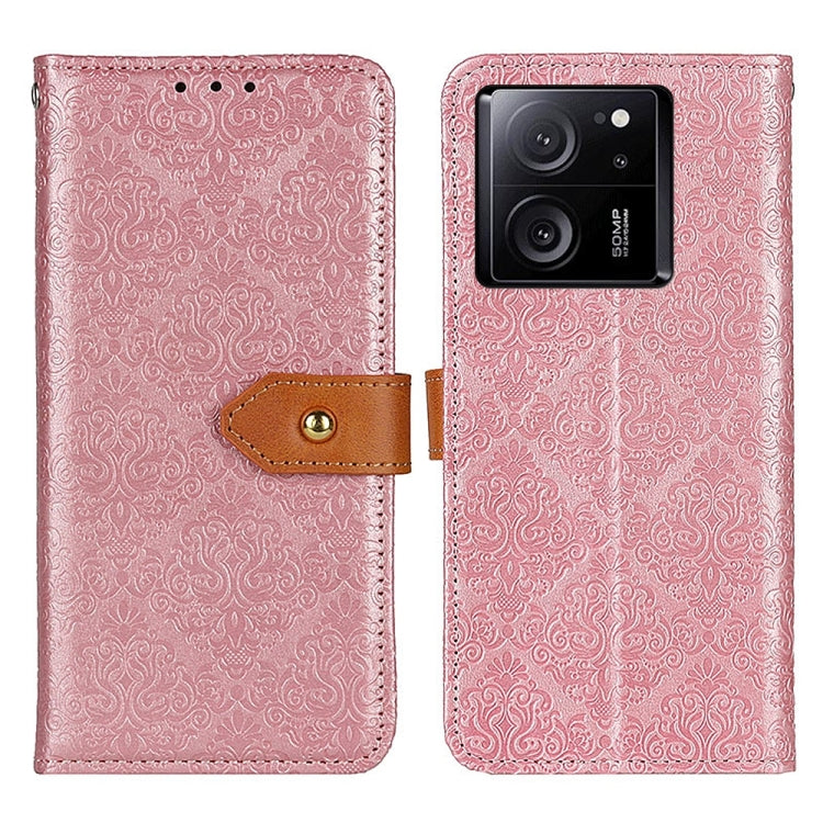 European Floral Embossed Leather Phone Case, For Xiaomi Poco F6 / Redmi Turbo 3, For Xiaomi Poco F6 Pro, For Xiaomi Redmi K70 5G / K70 Pro 5G, For Xiaomi Redmi Note 13 Pro 4G/Poco M6 Pro 4G, For Xiaomi Redmi A3, For Xiaomi Redmi 13C                    ...