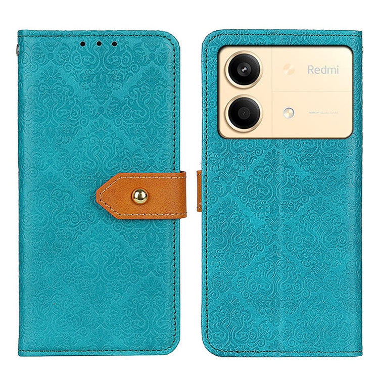 European Floral Embossed Leather Phone Case, For Xiaomi Poco F6 / Redmi Turbo 3, For Xiaomi Poco F6 Pro, For Xiaomi Redmi K70 5G / K70 Pro 5G, For Xiaomi Redmi Note 13 Pro 4G/Poco M6 Pro 4G, For Xiaomi Redmi A3, For Xiaomi Redmi 13C                    ...