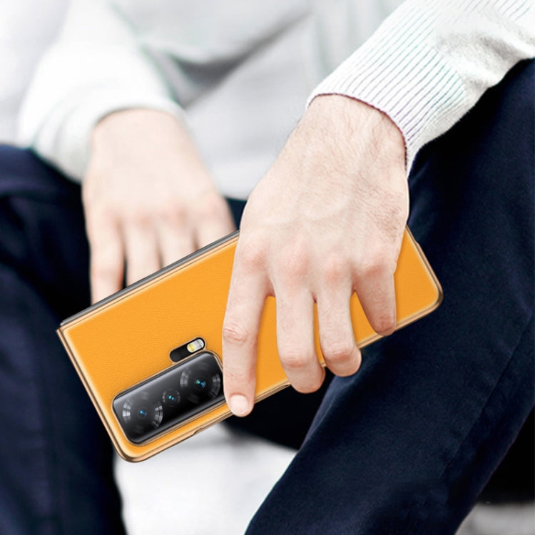 Electroplating Plain Leather Folding Phone Case