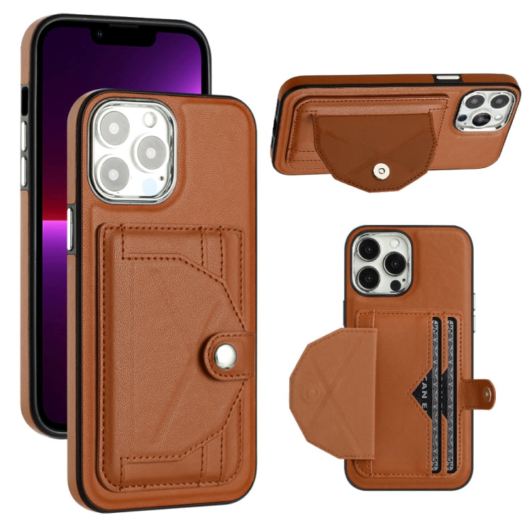 Shockproof Leather Phone Case with Card Holder, For iPhone 15 Pro Max, For iPhone 14, For iPhone 14 Plus, For iPhone 15 Pro, For iPhone 15 Plus, For iPhone 14 Pro, For iPhone 14 Pro Max, For iPhone 15