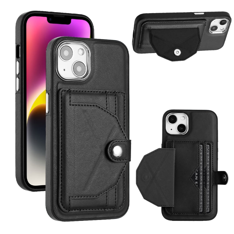 Shockproof Leather Phone Case with Card Holder, For iPhone 13, For iPhone 13 Pro, For iPhone 13 Pro Max, For iPhone 12 / 12 Pro, For iPhone 12 Pro Max, For iPhone 11, For iPhone 11 Pro, For iPhone 11 Pro Max
