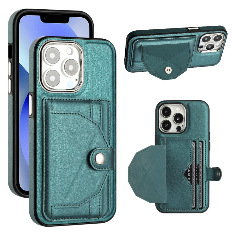 Shockproof Leather Phone Case with Card Holder, For iPhone 13, For iPhone 13 Pro, For iPhone 13 Pro Max, For iPhone 12 / 12 Pro, For iPhone 12 Pro Max, For iPhone 11, For iPhone 11 Pro, For iPhone 11 Pro Max