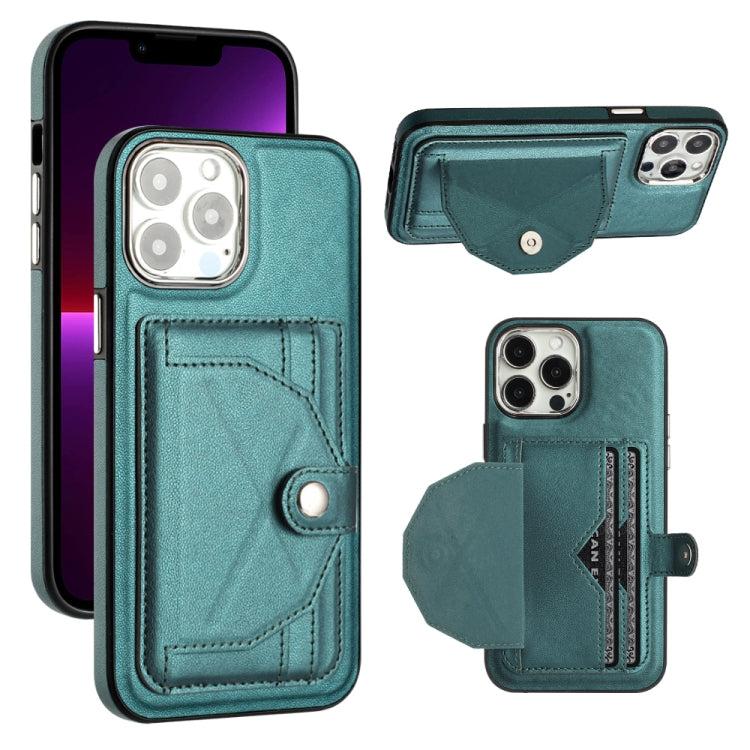 Shockproof Leather Phone Case with Card Holder, For iPhone 13, For iPhone 13 Pro, For iPhone 13 Pro Max, For iPhone 12 / 12 Pro, For iPhone 12 Pro Max, For iPhone 11, For iPhone 11 Pro, For iPhone 11 Pro Max
