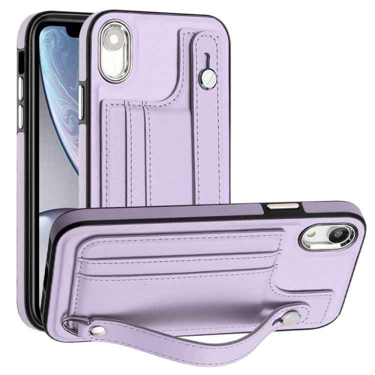 Shockproof Leather Phone Case with Wrist Strap