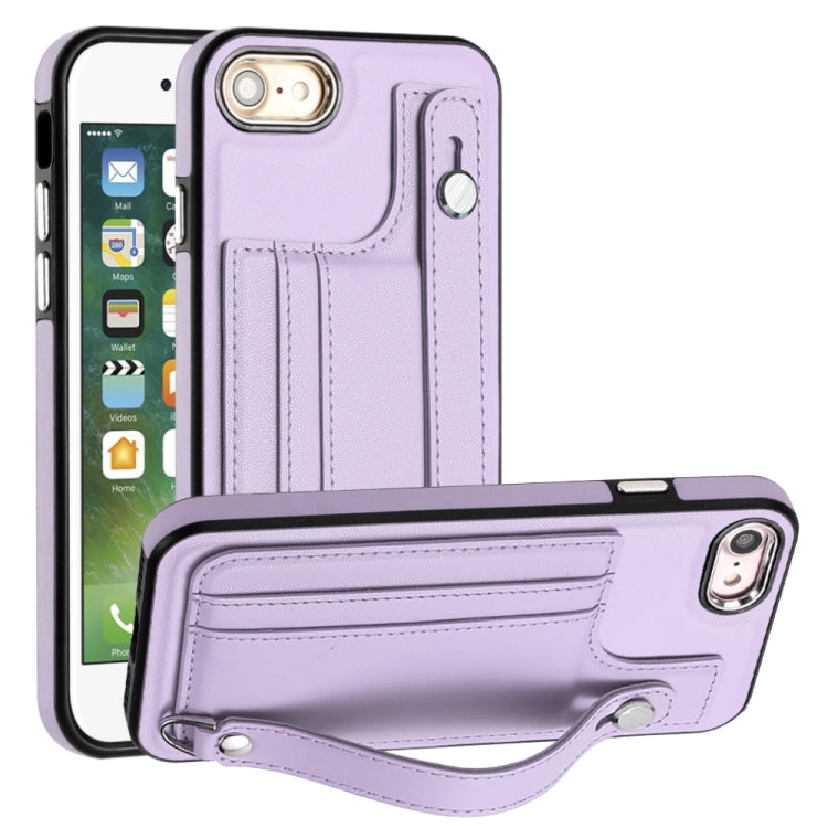 Shockproof Leather Phone Case with Wrist Strap