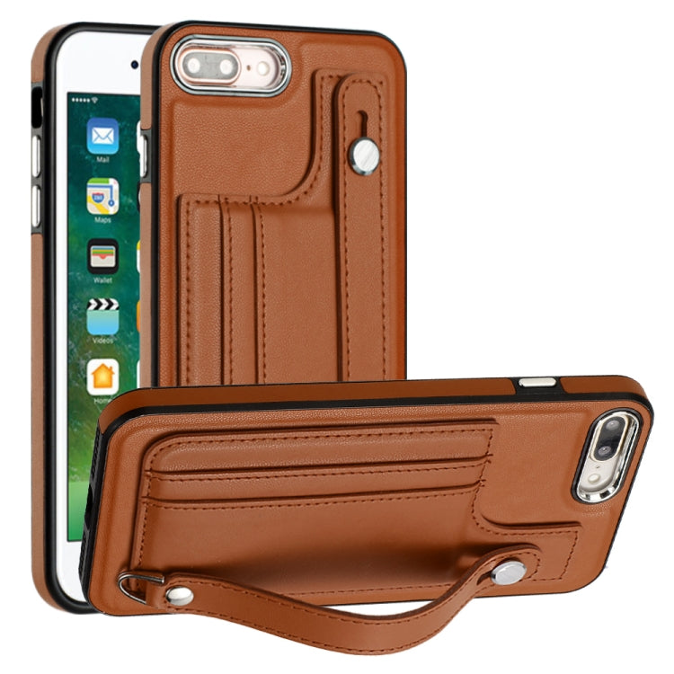 Shockproof Leather Phone Case with Wrist Strap