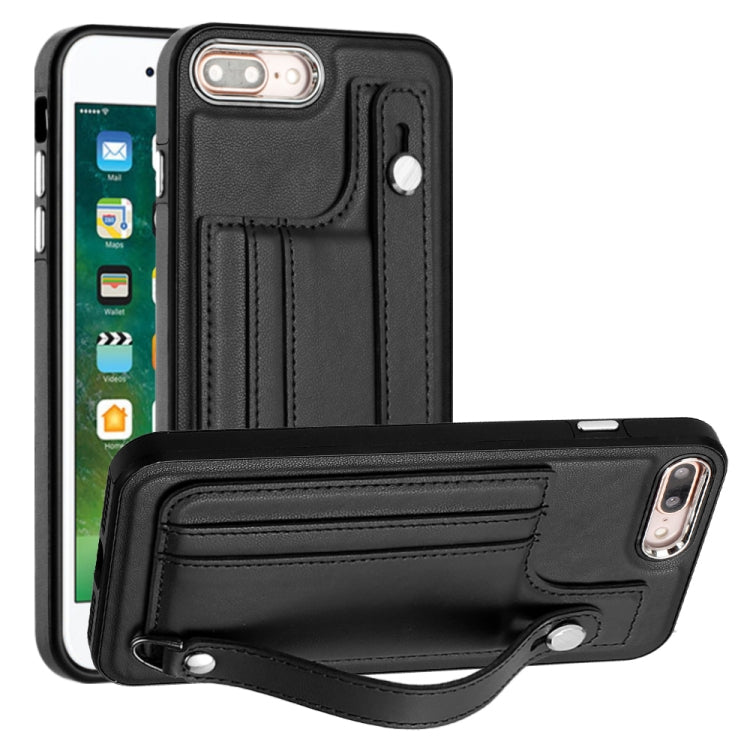 Shockproof Leather Phone Case with Wrist Strap