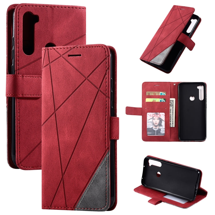 Skin Feel Splicing Horizontal Flip Leather Case with Holder & Card Slots & Wallet & Photo Frame, For iPhone XS / X, For iPhone 11, For iPhone 11 Pro, For iPhone 11 Pro Max, For iPhone SE 2022 / SE 2020 / 8 / 7, For Xiaomi Redmi Note 8                  ...