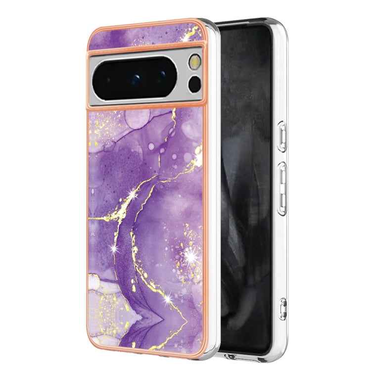 Electroplating Marble Dual-side IMD Phone Case, For Google Pixel 9 Pro XL, For Google Pixel 9 / 9 Pro, For Google Pixel 8a, For Google Pixel 8 Pro, For Google Pixel 8, For Google Pixel 7a
