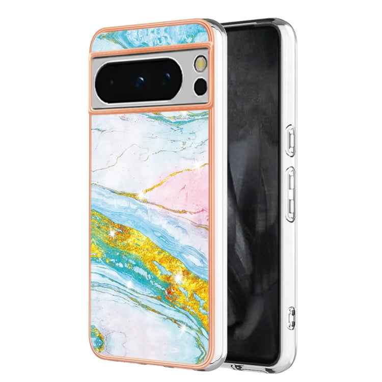 Electroplating Marble Dual-side IMD Phone Case, For Google Pixel 9 Pro XL, For Google Pixel 9 / 9 Pro, For Google Pixel 8a, For Google Pixel 8 Pro, For Google Pixel 8, For Google Pixel 7a