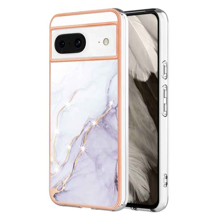 Electroplating Marble Dual-side IMD Phone Case, For Google Pixel 9 Pro XL, For Google Pixel 9 / 9 Pro, For Google Pixel 8a, For Google Pixel 8 Pro, For Google Pixel 8, For Google Pixel 7a