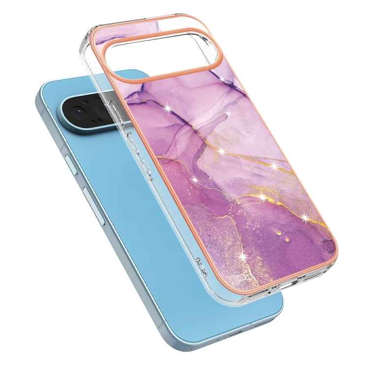 Electroplating Marble Dual-side IMD Phone Case, For Google Pixel 9 Pro XL, For Google Pixel 9 / 9 Pro, For Google Pixel 8a, For Google Pixel 8 Pro, For Google Pixel 8, For Google Pixel 7a