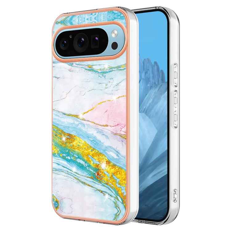 Electroplating Marble Dual-side IMD Phone Case, For Google Pixel 9 Pro XL, For Google Pixel 9 / 9 Pro, For Google Pixel 8a, For Google Pixel 8 Pro, For Google Pixel 8, For Google Pixel 7a