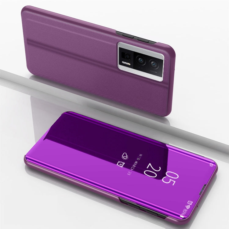 Plated Mirror Kickstand Flip Leather Phone Case