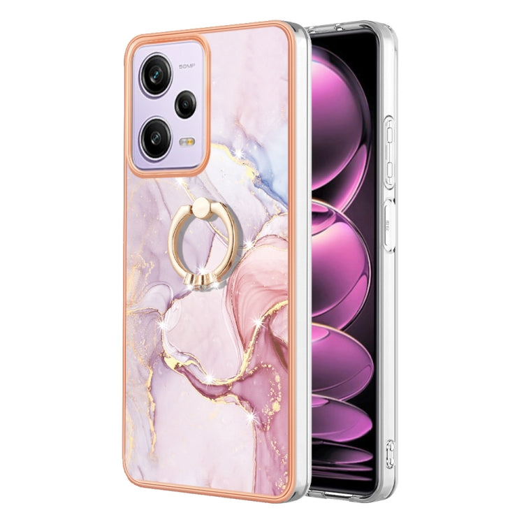 Electroplating Marble IMD TPU Phone Case with Ring Holder