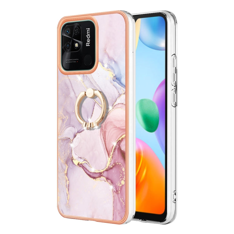 Electroplating Marble IMD TPU Phone Case with Ring Holder