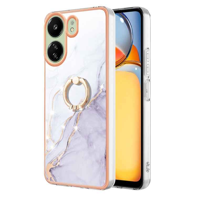 Electroplating Marble IMD TPU Phone Case with Ring Holder, For Xiaomi Redmi Note 13 Pro 4G/Poco M6 Pro 4G, For Xiaomi Redmi A3, For Xiaomi Redmi Note 13 4G Global, For Xiaomi Poco X6 Pro / Redmi K70E, For Xiaomi Redmi Note 13 5G Global                 ...