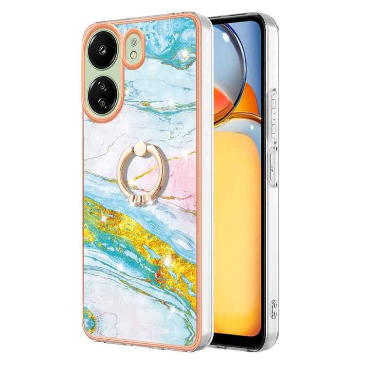 Electroplating Marble IMD TPU Phone Case with Ring Holder, For Xiaomi Redmi Note 13 Pro 4G/Poco M6 Pro 4G, For Xiaomi Redmi A3, For Xiaomi Redmi Note 13 4G Global, For Xiaomi Poco X6 Pro / Redmi K70E, For Xiaomi Redmi Note 13 5G Global                 ...
